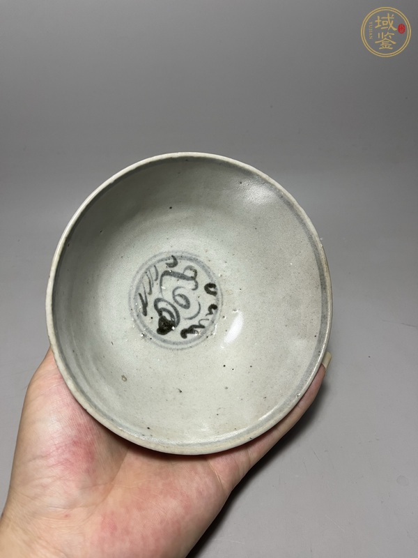 古玩陶瓷青花海馬圖碗真品鑒賞圖