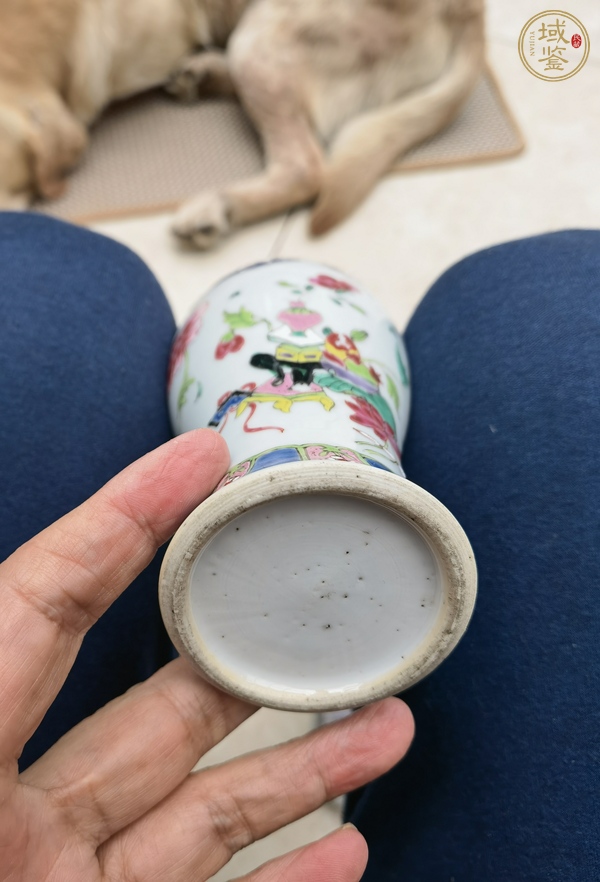 古玩陶瓷雍正粉彩瓶真品鑒賞圖