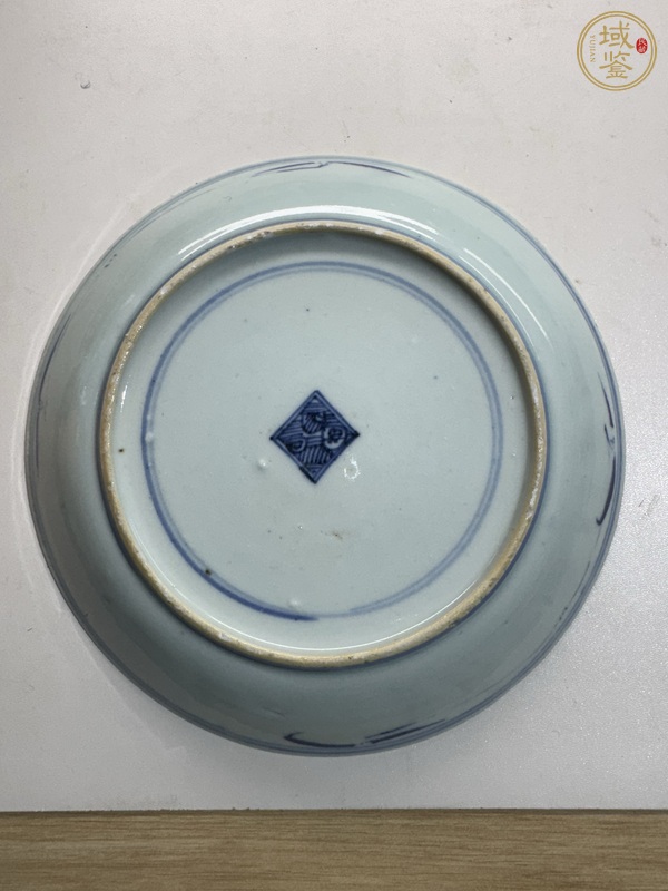 古玩陶瓷青花三星高照圖盤真品鑒賞圖