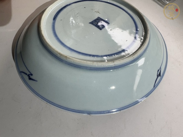 古玩陶瓷青花三星高照盤真品鑒賞圖