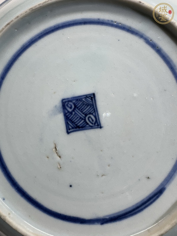 古玩陶瓷青花三星高照盤真品鑒賞圖