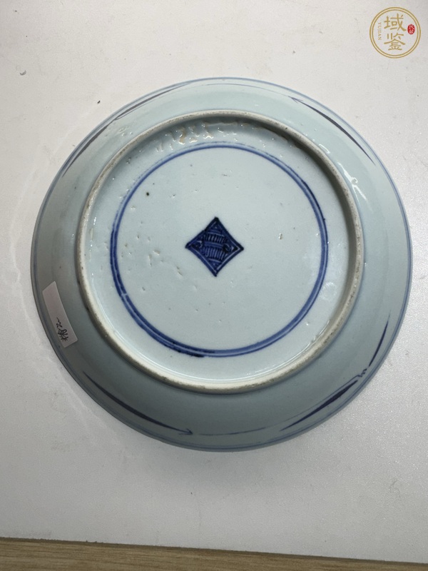 古玩陶瓷青花三星高照?qǐng)D盤(pán)真品鑒賞圖
