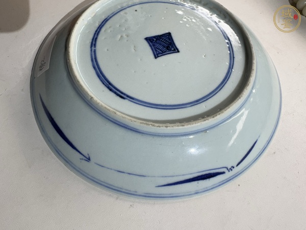 古玩陶瓷青花三星高照?qǐng)D盤(pán)真品鑒賞圖