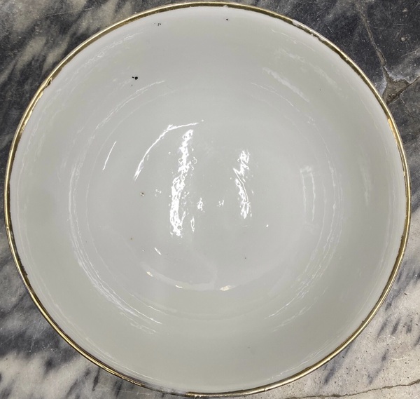 古玩陶瓷粉彩松鶴延年圖茶碗拍賣(mài)，當(dāng)前價(jià)格704元