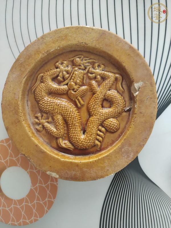 古玩陶瓷龍紋瓦當真品鑒賞圖