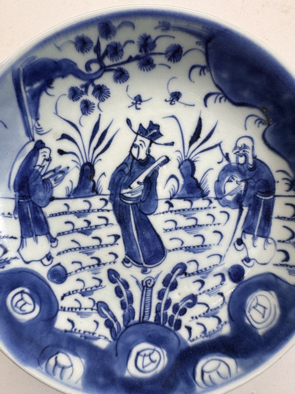 古玩轉(zhuǎn)賣雍正·青花三星高照盤拍賣,當(dāng)前價格16800元