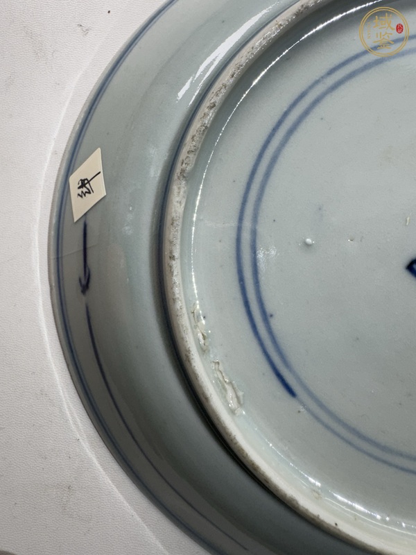 古玩陶瓷青花三星高照盤真品鑒賞圖
