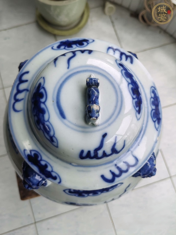 古玩陶瓷龍紋四系將軍罐真品鑒賞圖