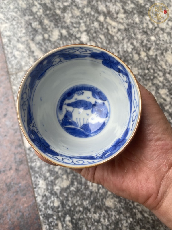 古玩青花杯真品鑒賞圖