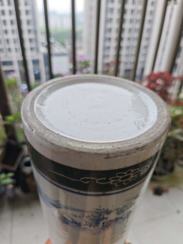 古玩陶瓷民國青花釉下彩帽筒拍賣，當前價格980元