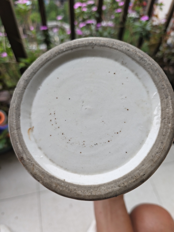 古玩陶瓷民國青花釉下彩帽筒拍賣，當前價格980元