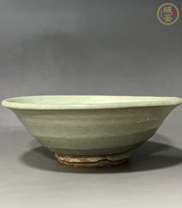 古玩陶瓷青白釉斗笠碗，龍泉窯系真品鑒賞圖