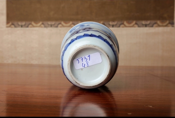 古玩陶瓷康熙青花鐘式杯拍賣,當前價格16800元