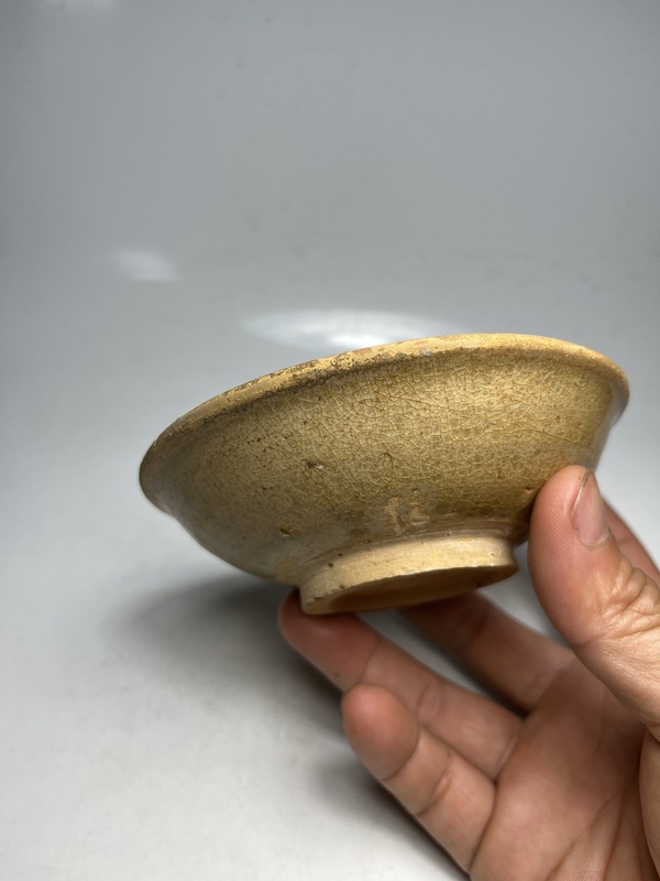 古玩陶瓷（五代十國）越窯青瓷茶盞（越窯老窯精品玻璃質(zhì)感）拍賣，當(dāng)前價格0元