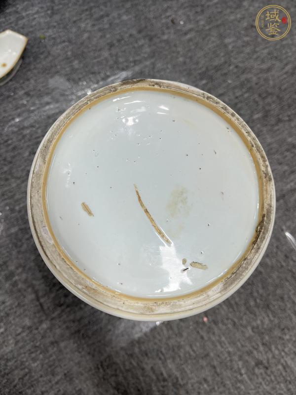古玩陶瓷清康熙 青花山水紋花觚真品鑒賞圖
