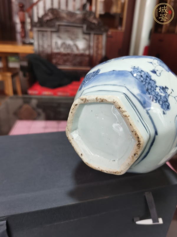 古玩陶瓷明晚·青花奪魁圖蒜頭瓶 真品鑒賞圖