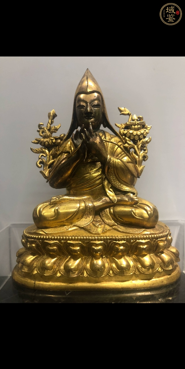 古玩銅器宗喀巴上師真品鑒賞圖