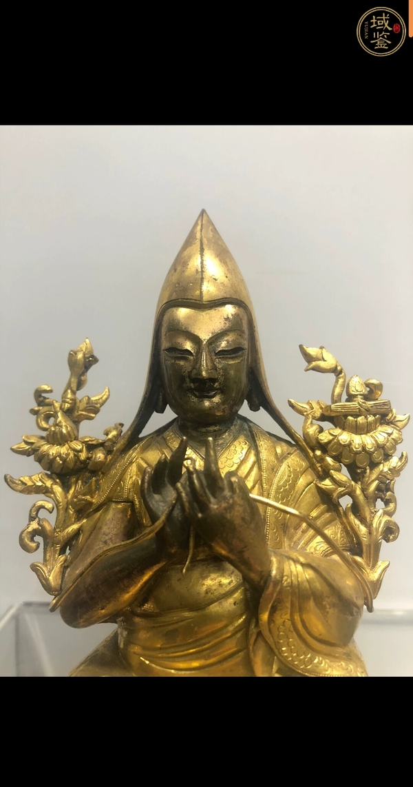 古玩銅器宗喀巴上師真品鑒賞圖