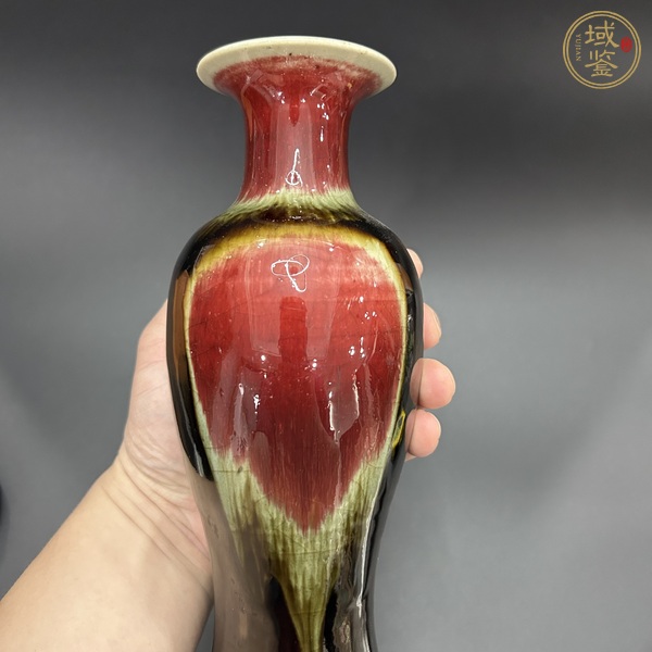 古玩陶瓷三陽開泰品種觀音瓶真品鑒賞圖