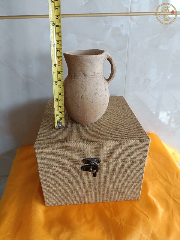 古玩陶瓷齊家文化單耳陶壺真品鑒賞圖