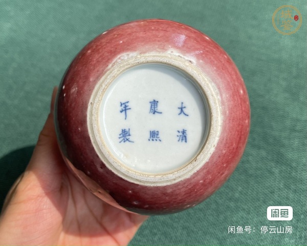 古玩陶瓷豇豆紅水盂真品鑒賞圖
