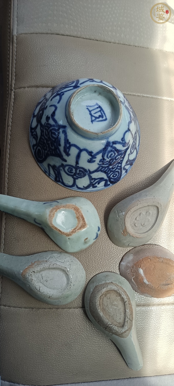 古玩陶瓷青花湯勺真品鑒賞圖