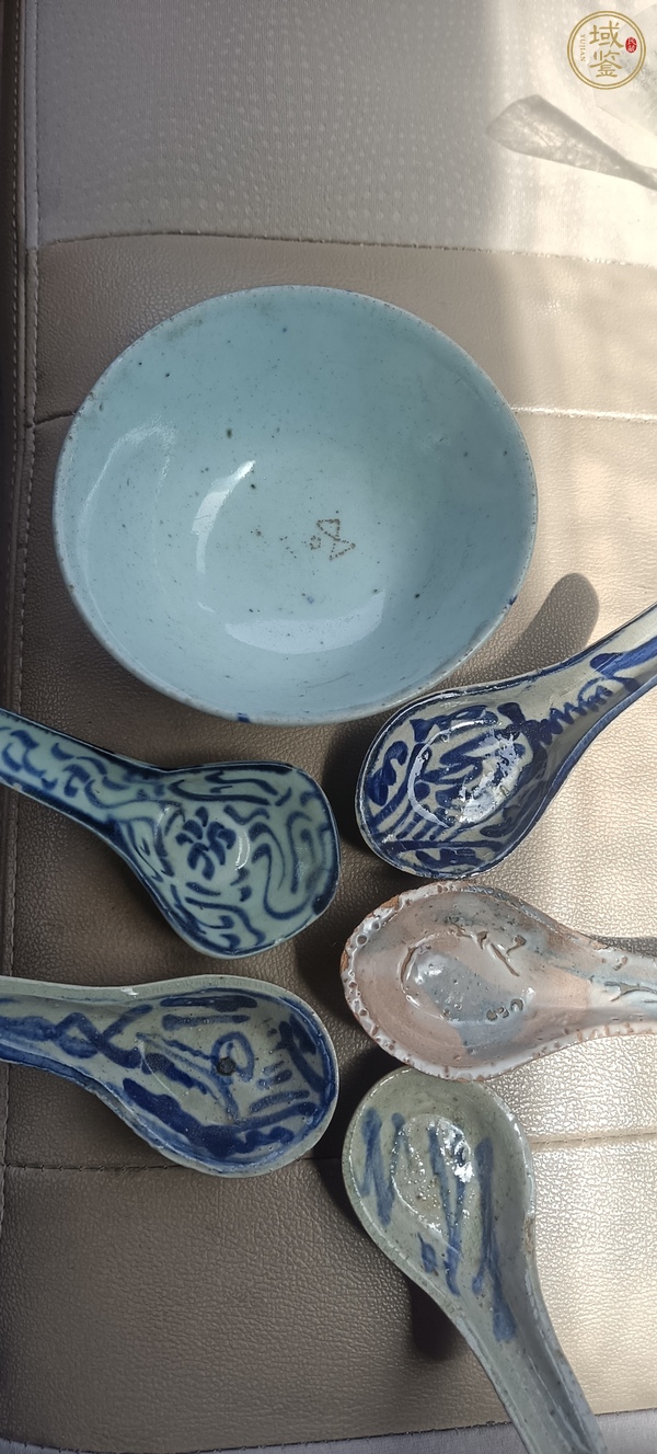 古玩陶瓷青花湯勺真品鑒賞圖