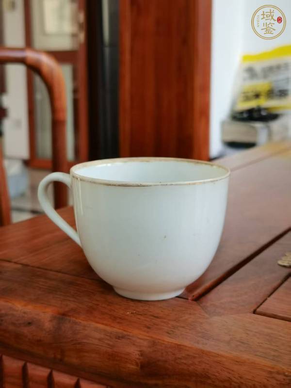 古玩陶瓷民國 印花孫文像把杯真品鑒賞圖