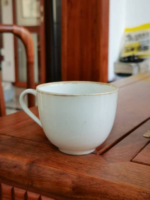 古玩陶瓷民國 印花孫文像把杯拍賣，當前價格2888元