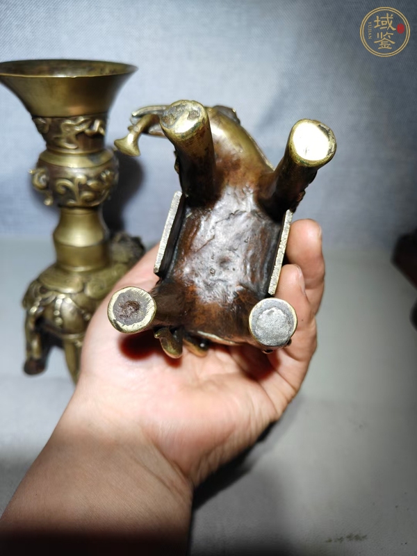 古玩銅器銅象形擺件真品鑒賞圖