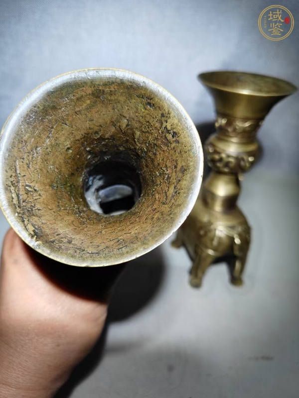 古玩銅器銅象形擺件真品鑒賞圖