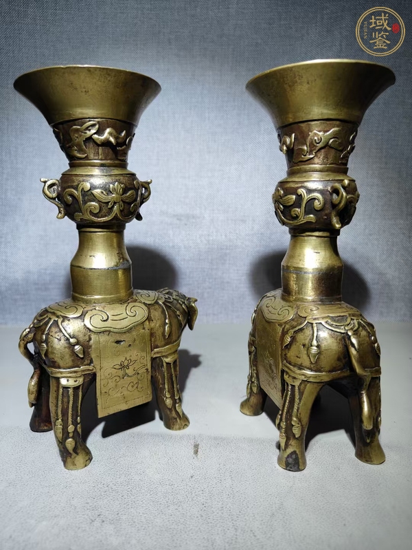古玩銅器銅象形擺件真品鑒賞圖