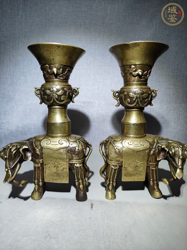 古玩銅器銅象形擺件真品鑒賞圖