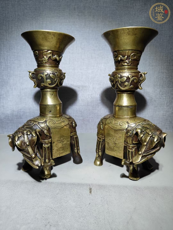 古玩銅器銅象形擺件真品鑒賞圖