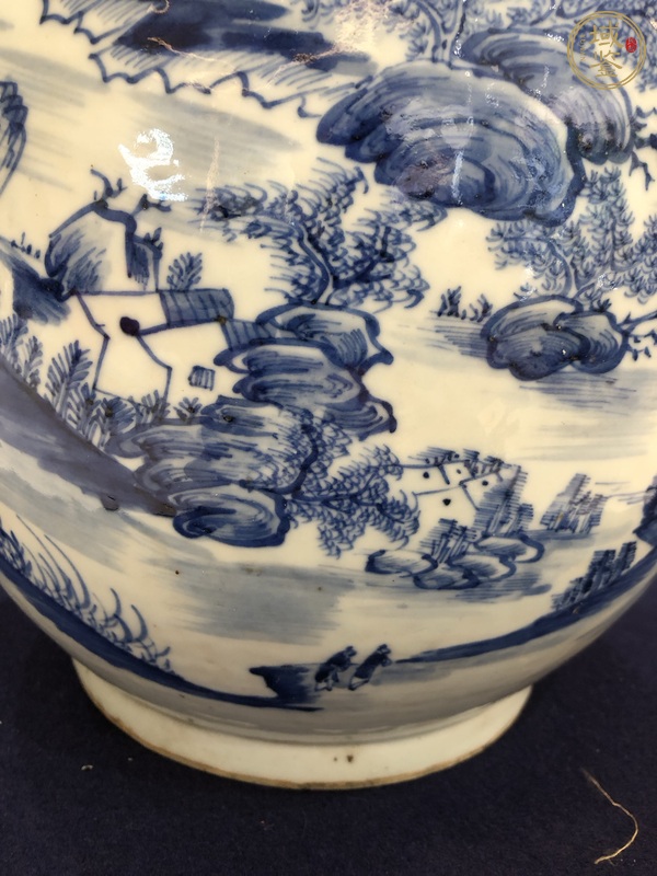 古玩陶瓷 雙鋪首青花瓶真品鑒賞圖