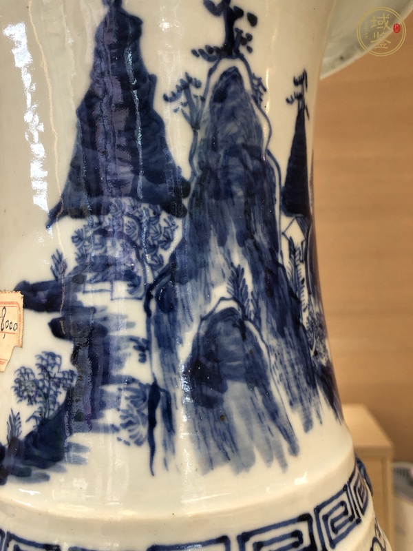 古玩陶瓷 雙鋪首青花瓶真品鑒賞圖