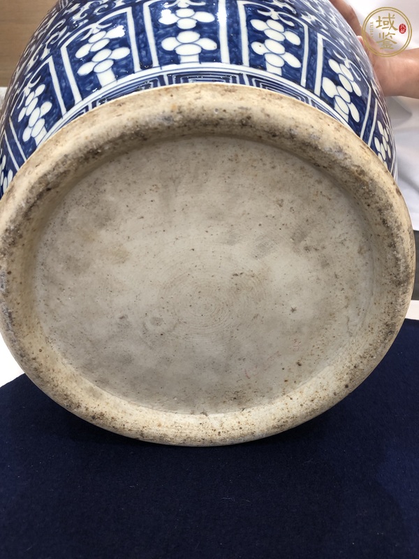 古玩陶瓷青花花卉紋洗口瓶真品鑒賞圖