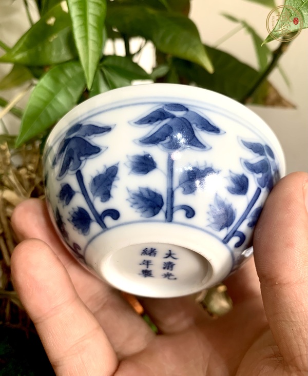 古玩青花杯真品鑒賞圖