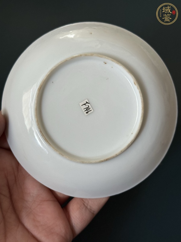 古玩陶瓷清末民國描金文字盤真品鑒賞圖