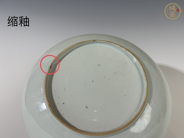 古玩陶瓷清康熙 · 青花礬紅花卉盤真品鑒賞圖
