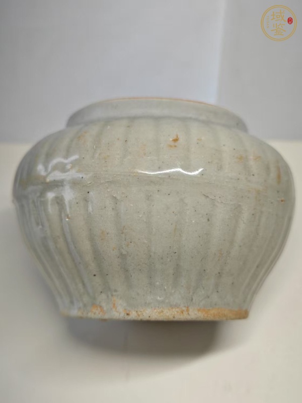 古玩陶瓷青白釉瓜棱罐真品鑒賞圖
