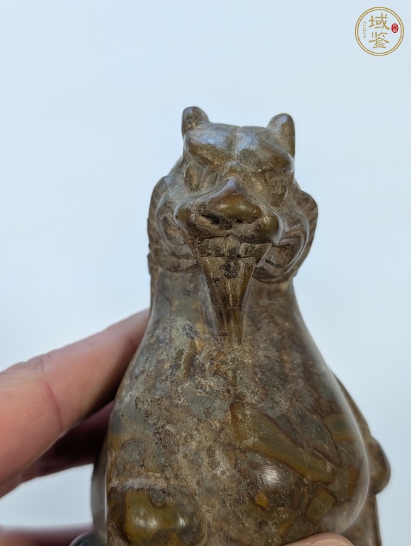 古玩雜項石獅真品鑒賞圖