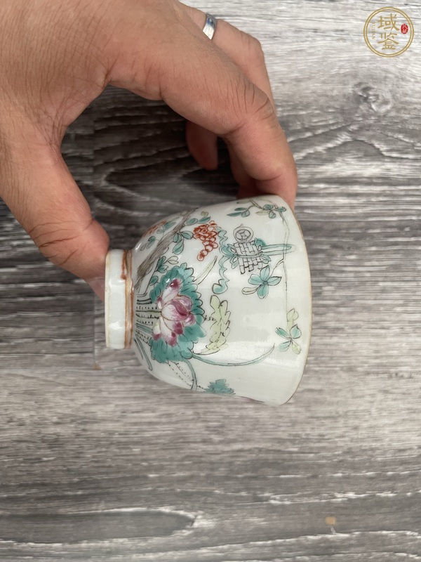 古玩陶瓷粉彩杯真品鑒賞圖