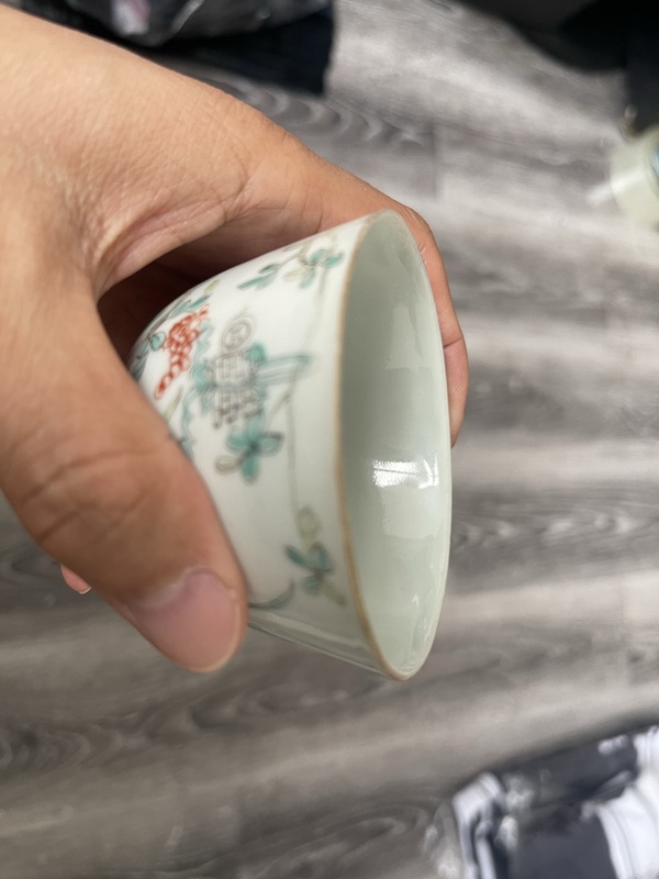 古玩陶瓷民國細(xì)路粉彩杯拍賣，當(dāng)前價格2750元