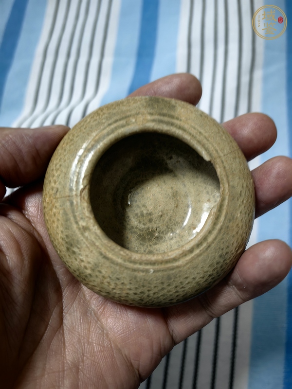 古玩陶瓷青瓷水盂真品鑒賞圖