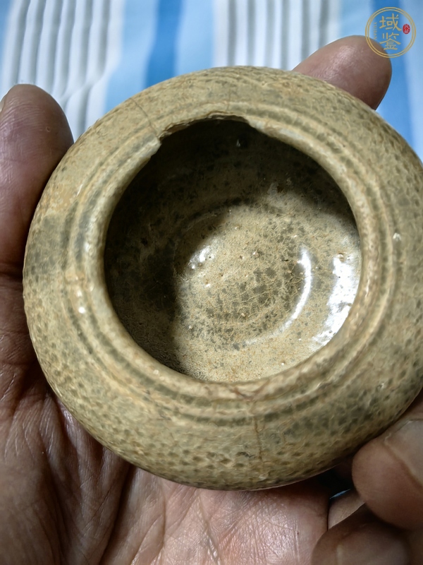 古玩陶瓷青瓷水盂真品鑒賞圖
