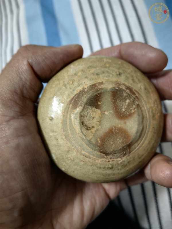 古玩陶瓷青瓷水盂真品鑒賞圖