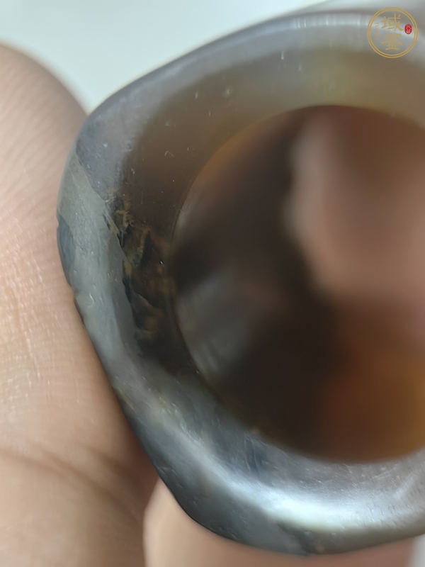 古玩玉器人物扳指真品鑒賞圖