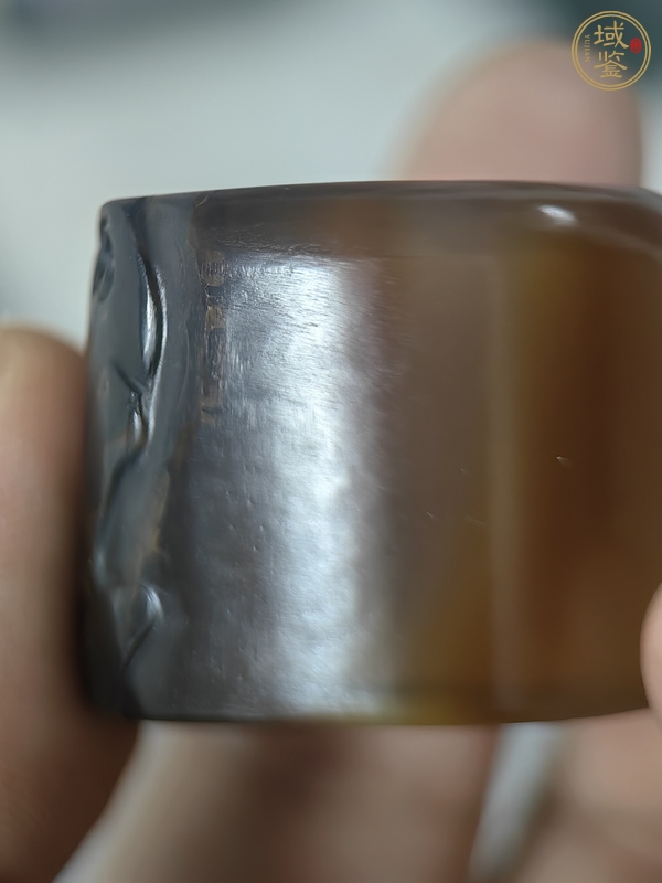 古玩玉器人物扳指真品鑒賞圖
