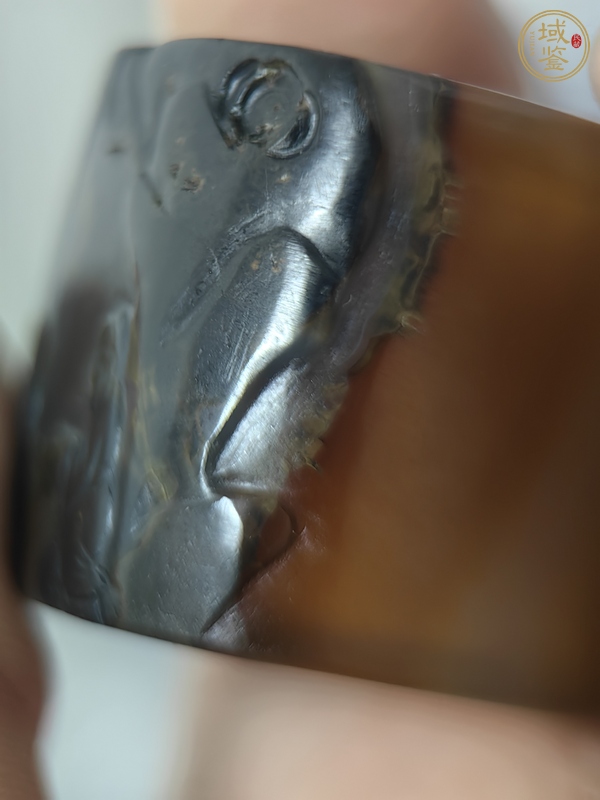 古玩玉器人物扳指真品鑒賞圖